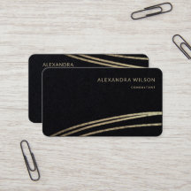 QR Code Zwart Goud Handtekening Elegant Profession