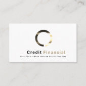 QR Code Zwart Goud Moderne Professionele Foto Visitekaartje (Voorkant)