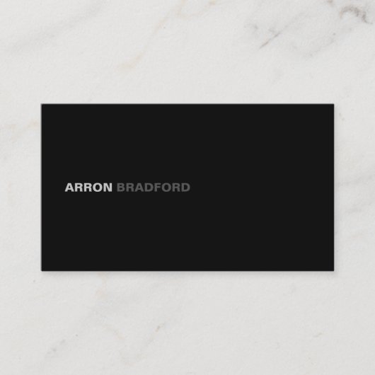 QR-code zwart Visitekaartje (Voorkant)