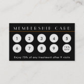 QR Code Zwart-wit Gezondheid Lidmaatschap Kaart (Achterkant)