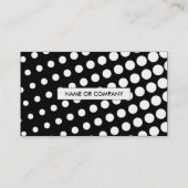 QR-code zwart-wit halftoon Visitekaartje (Achterkant)