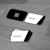 Qr-code zwart-wit moderne artiest visitekaartje