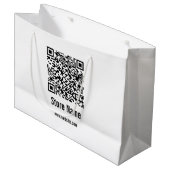 QR-code zwart-wit Sjabloon Groot Cadeauzakje (Voorkant Gekanteld)