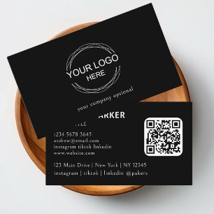 QR-code zwart/wit Visitekaartje