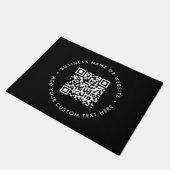 QR-code | Zwarte Zaken Modern Minimale Welkom Deurmat (Schuin)