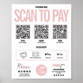 QR-codeaftasten om Betalingsteken te betalen Venmo Poster (Voorkant)