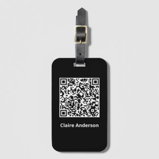QR-codebadge Bagagelabel