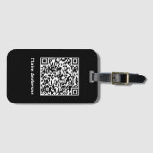 QR-codebadge Bagagelabel (Voorkant (horizontaal))
