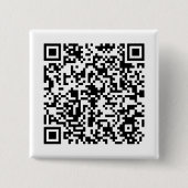 QR-codebadge Vierkante Button 5,1 Cm (Voorkant)