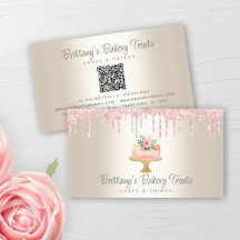 QR-codebakkerij Blush roze Cake Glitter Drivers Go