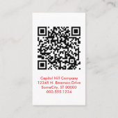 qr codebenoeming regenbowBurst Afsprakenkaartje (Achterkant)