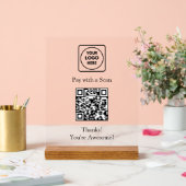 QR-codebetaling | Contactloos display met aangepas (Huwelijk)