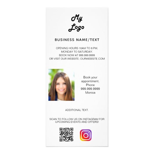 qr-codediagram voor zakelijke logo reclamekaart (Voorkant)