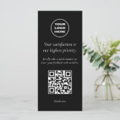 QR-codefolder voor serverboeken met controles of Menu (Staand voorkant)