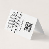 QR-codefoto Visitekaartje (Achterkant)