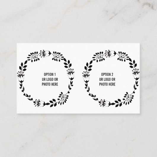 QR-codefoto's en pictogrammen voor sociale media Visitekaartje (Achterkant)