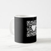 QR-codegenerator met een hart Koffiemok (Voorkant links)