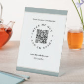 QR-codegenerator Reclamebord Met Voetstuk (Insitu)