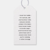 QR-codegenerator & Zakelijk logo modern minimalism Cadeaulabel (Achterkant)