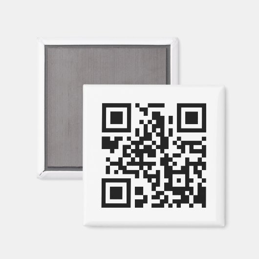 QR-codemagneet Magneet (Voorkant / Achterkant)