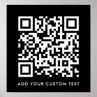 QR-codeminimalistische, eenvoudige zwarte aangepas