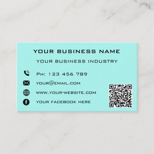 QR-codenaam Adres Contactgegevens Visitekaartje Contactkaartje (Voorkant)