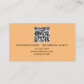 QR-codenaam Professionele Logo Harmony Warmte Contactkaartje (Achterkant)
