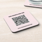 QR-codenaam Website Beverage Coaster Promotie Bier Onderzetter (Linkerzijde)