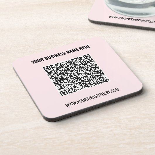 QR-codenaam Website Beverage Coaster Promotie Bier Onderzetter (Linkerzijde)