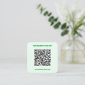 QR-codenaam Website Visitekaartje - Kies kleuren (Staand voorkant)