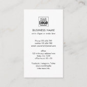 QR-codenetwerk modern logo onroerend goed  Visitekaartje (Achterkant)