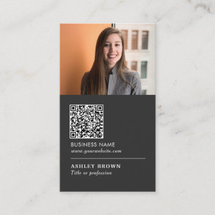 QR-codenetwerk modern onroerend goed in logo Visitekaartje