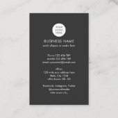 QR-codenetwerk modern onroerend goed in logo Visitekaartje (Achterkant)