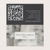 QR-codeneutraal Abstract gevouwen Visitekaartje (Buitenkant ongevouwen)
