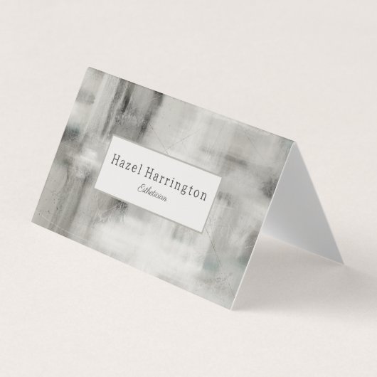 QR-codeneutraal Abstract gevouwen Visitekaartje (Voorkant)