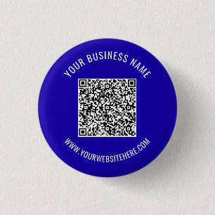 QR-codenummer Naam en website Promotie-Button Ronde Button 3,2 Cm
