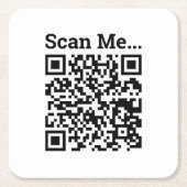 QR-codeontwerp Kartonnen Onderzetters (Voorkant)