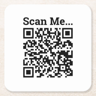 QR-codeontwerp Kartonnen Onderzetters