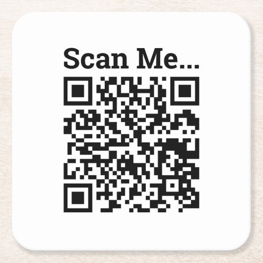 QR-codeontwerp Kartonnen Onderzetters (Voorkant)