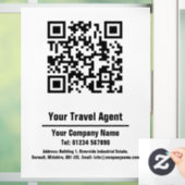 QR-codeontwerp reisagent Raamsticker (Huis)