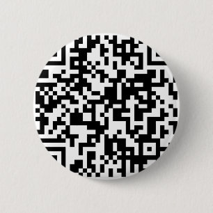 QR-codeontwerp Ronde Button 5,7 Cm
