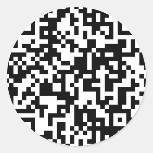 QR-codeontwerp Ronde Sticker (Voorkant)