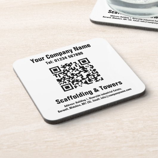 QR-codeontwerp segmenteren Bier Onderzetter (Linkerzijde)