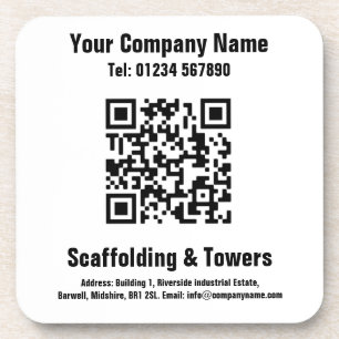 QR-codeontwerp segmenteren Bier Onderzetter