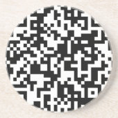 QR-codeontwerp Zandsteen Onderzetter (Voorkant)