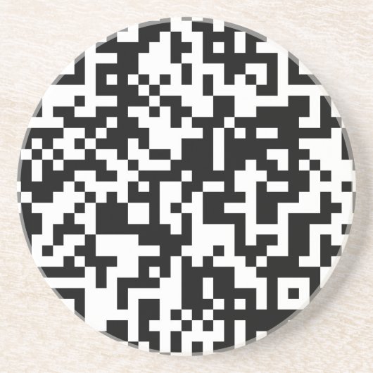 QR-codeontwerp Zandsteen Onderzetter (Voorkant)