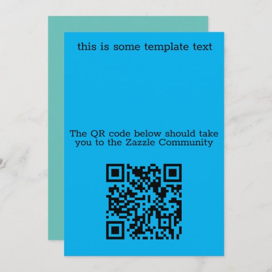 QR-codeproef Uitnodiging (Voorkant / Achterkant)