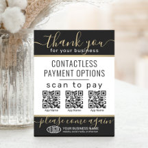 QR-codes en Logo 3-betalingsapps uploaden zwart en