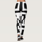 QR Codes Funky Squares leggings lezen "noem me" (Achterkant)