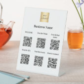 QR codes gastinformatie hotel resort merk Reclamebord Met Voetstuk (Insitu)